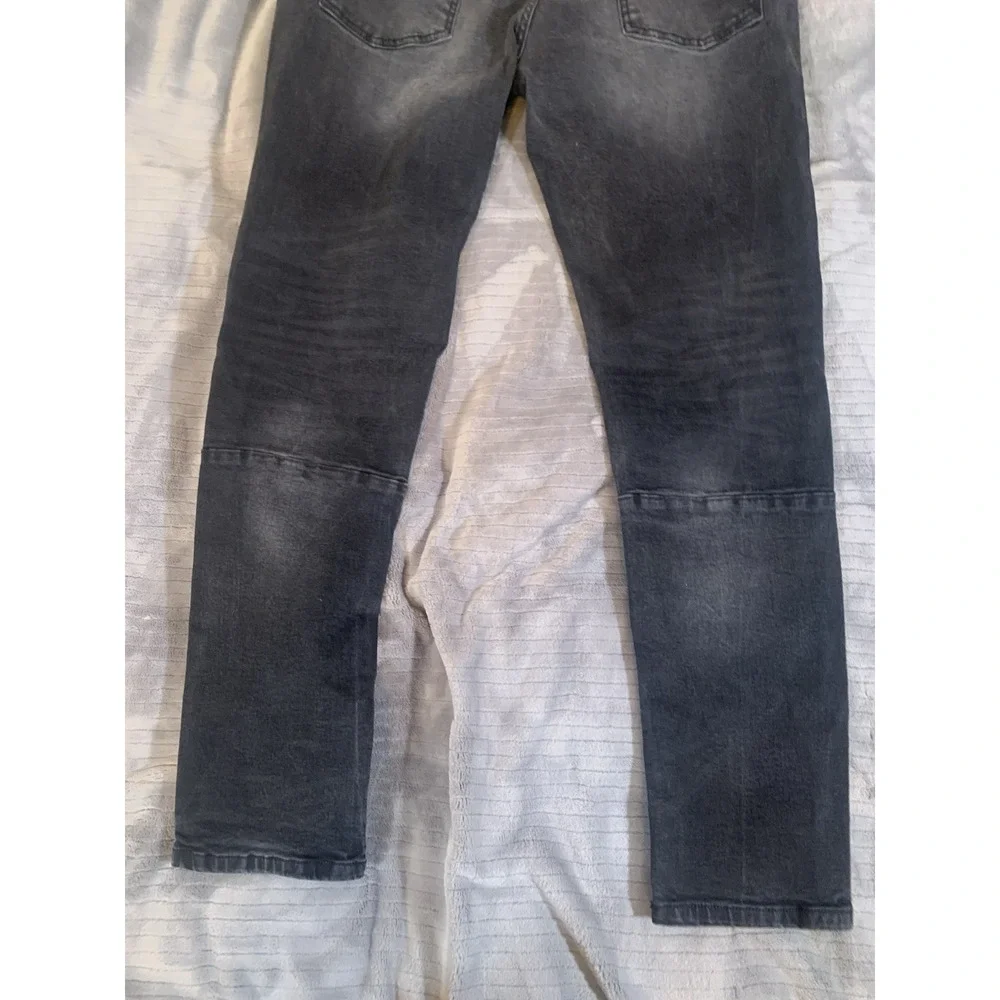 Hyper Denim Men's 38x33 Black  Biker Stretch‎ Denim Jeans Slimming